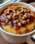 Cottage Cheese Pecan Pie Mug Cake