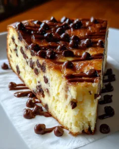 Chocolate Chip Cottage Cheese Protein Cake