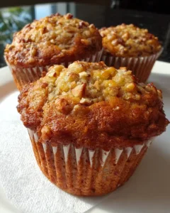 Moist Banana Nut Muffins