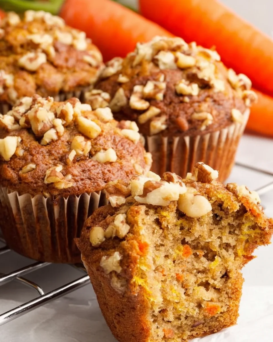 Carrot Muffins with Nuts