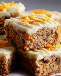 No Sugar Cottage Cheese Carrot Cake Bars