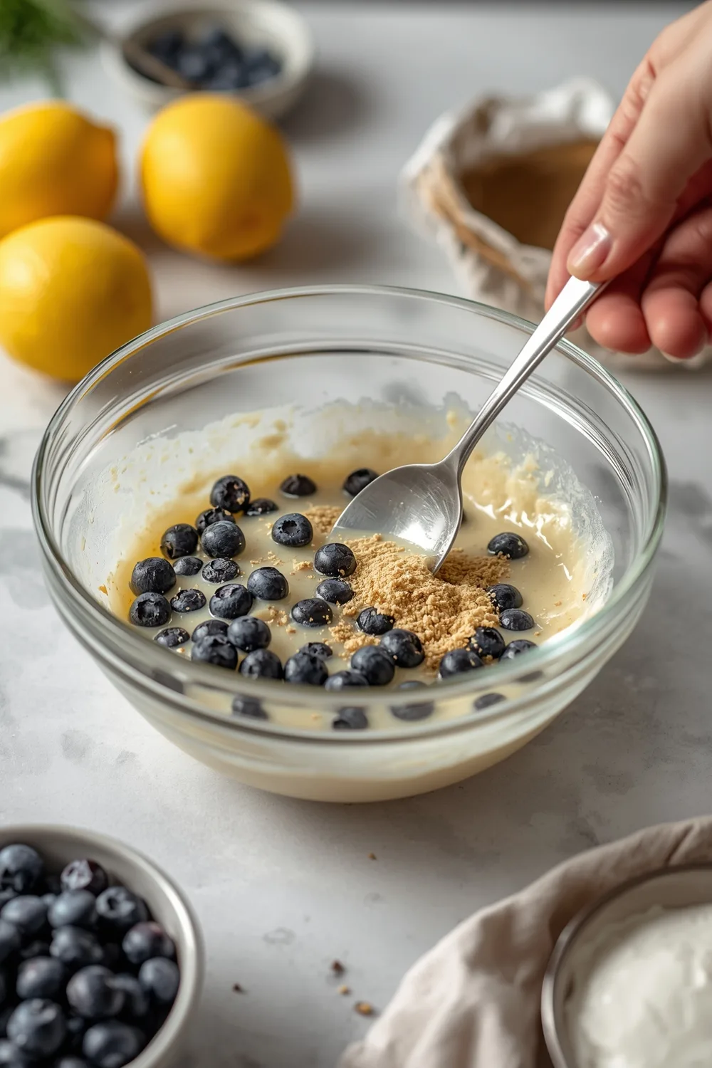 Moist Lemon Blueberry Loaf Cake with Creamy Glaze Recipe