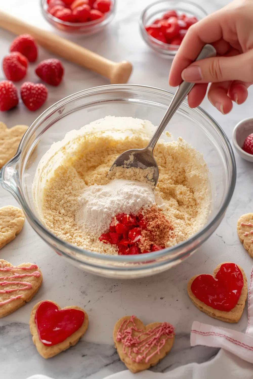 Easy Heart Shaped Valentine Cookies with Decorating Tips