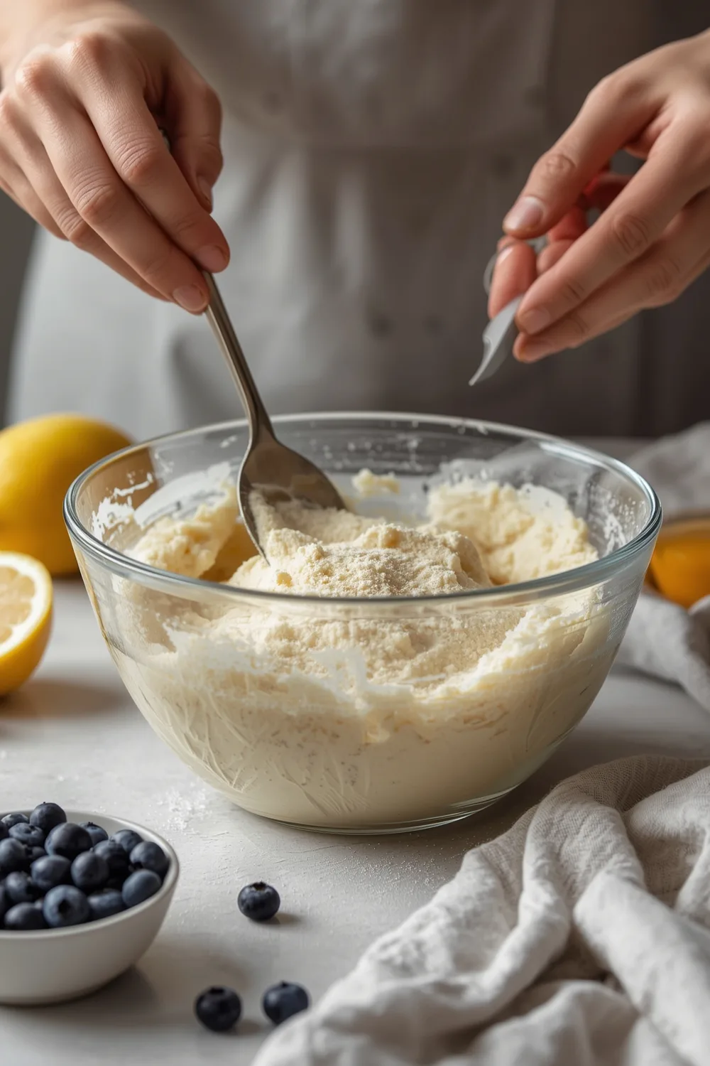 Soft and Fluffy Blueberry Lemon Scones Bakery Style