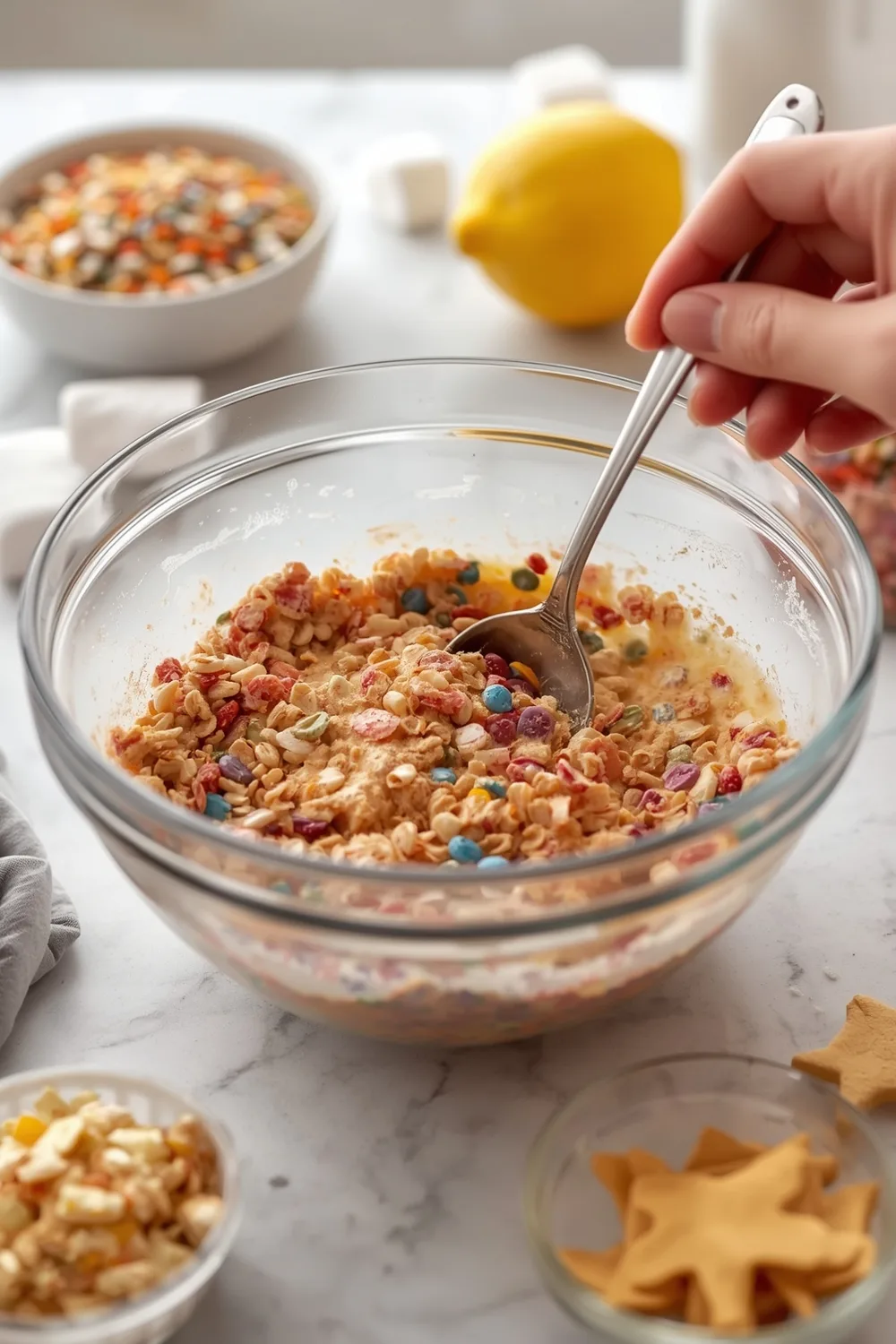 Irresistible Easy Fruity Pebbles Marshmallow Treats Recipe 2 Easy Fruity Pebbles Marshmallow Treats Fun Dessert Bars