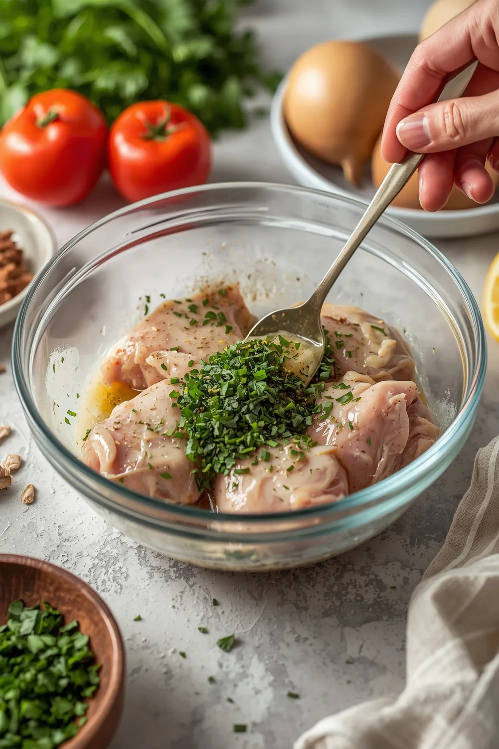 Easy Lemon Garlic Chicken Thighs with Fresh Herbs Dinner