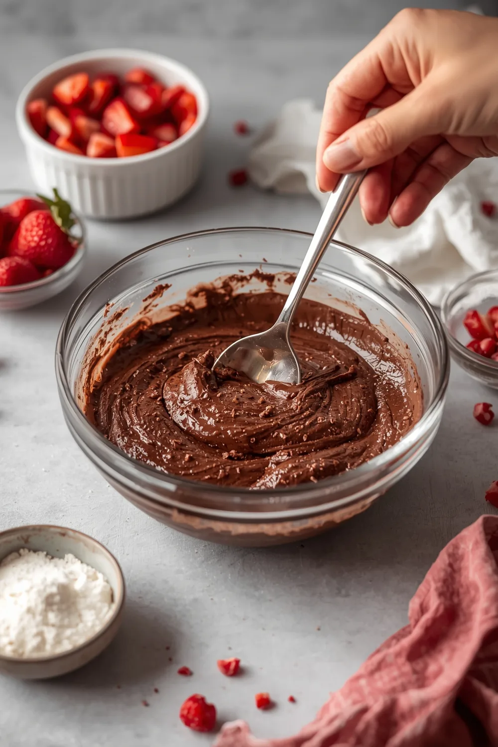 Easy No Bake Chocolate Strawberry Cheesecake Recipe
