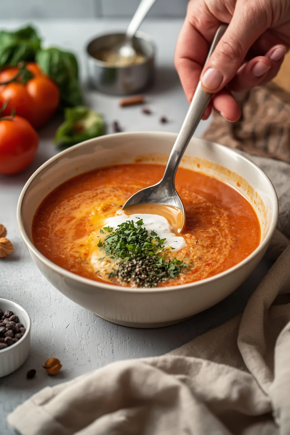 Easy Creamy Tomato Basil Soup Perfect for Cozy Nights