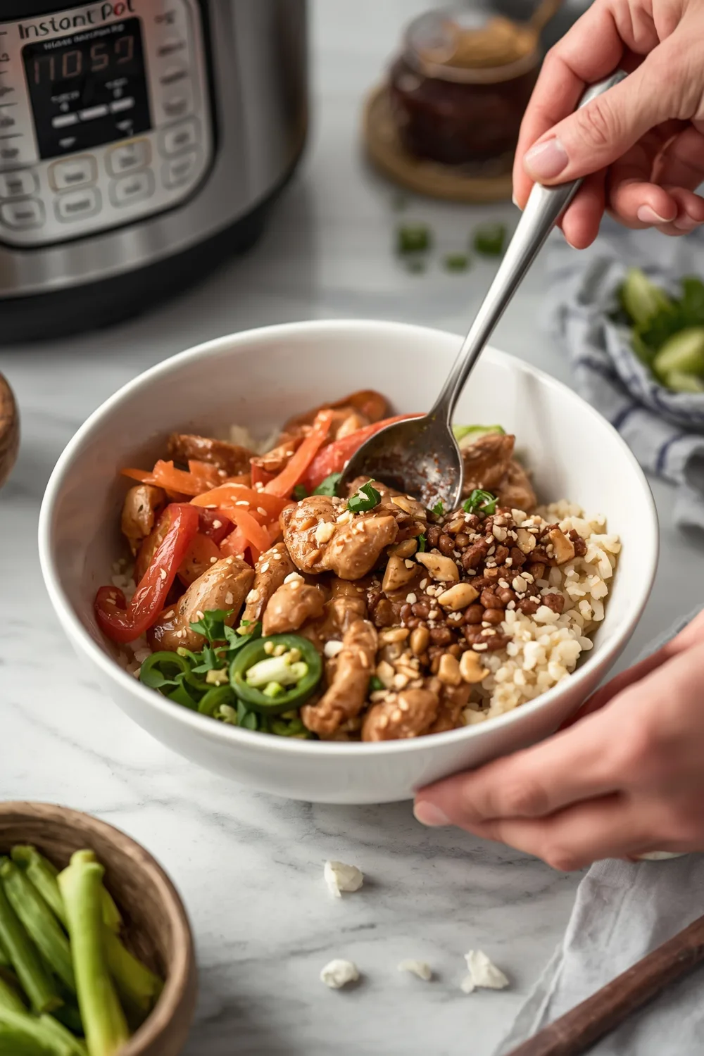 Delicious Easy Instant Pot Teriyaki Chicken Rice Bowl Recipe 2 Easy Instant Pot Teriyaki Chicken Rice Bowl for Dinner