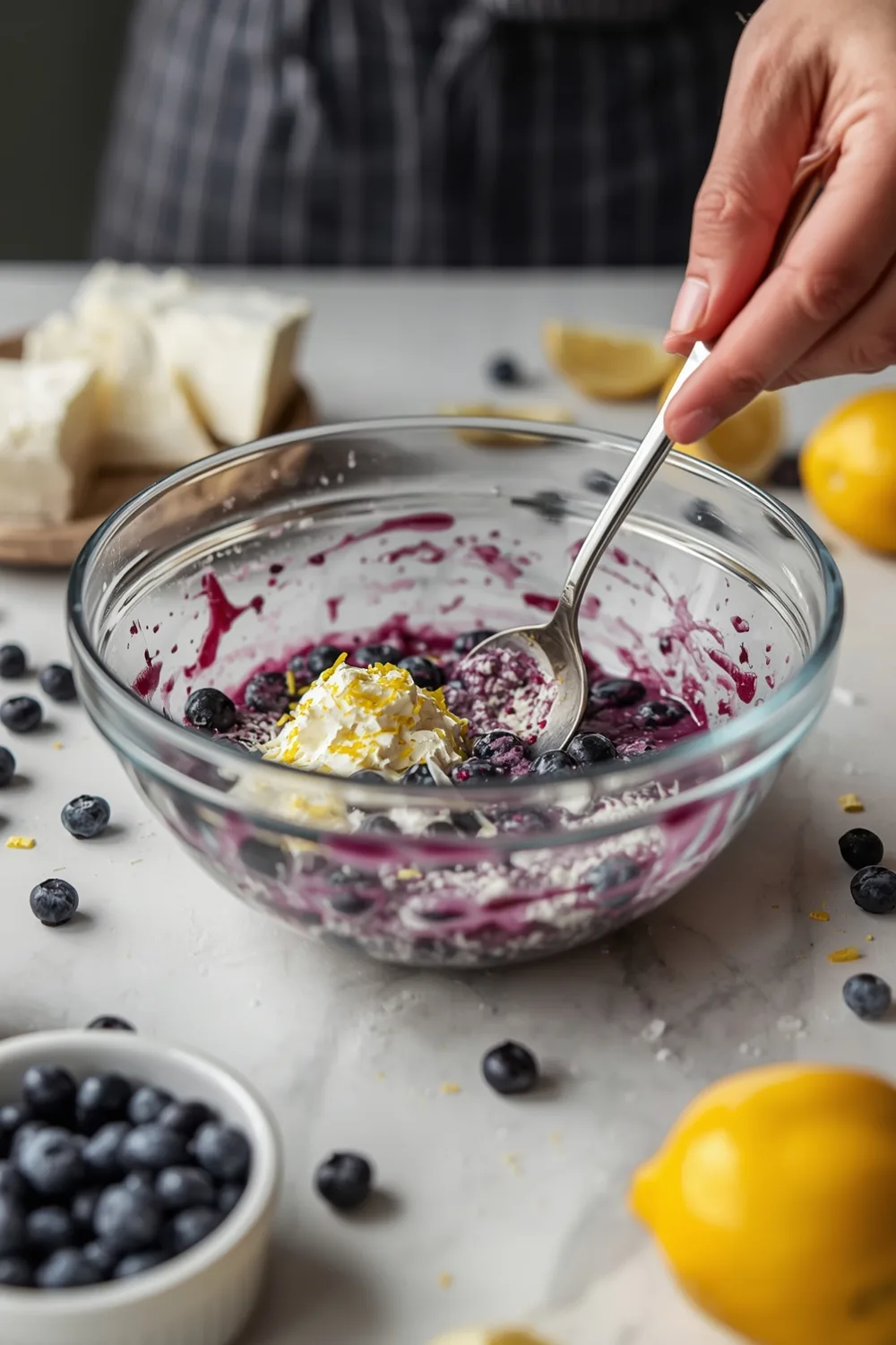Delicious Easy Blueberry Cream Cheese Loaf – 10 Servings 2 Easy Blueberry Cream Cheese Loaf with Lemon Zest Flavor