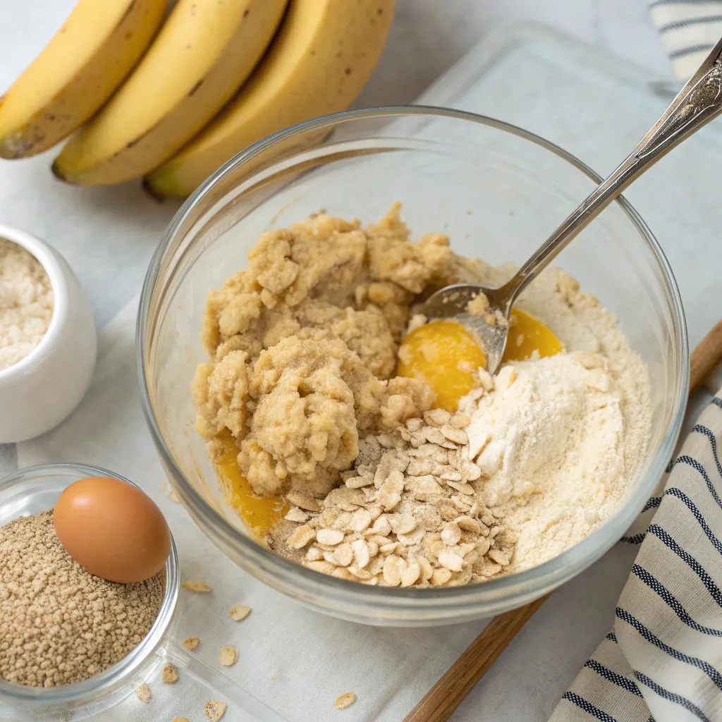 3-Ingredient Banana Oatmeal Muffins