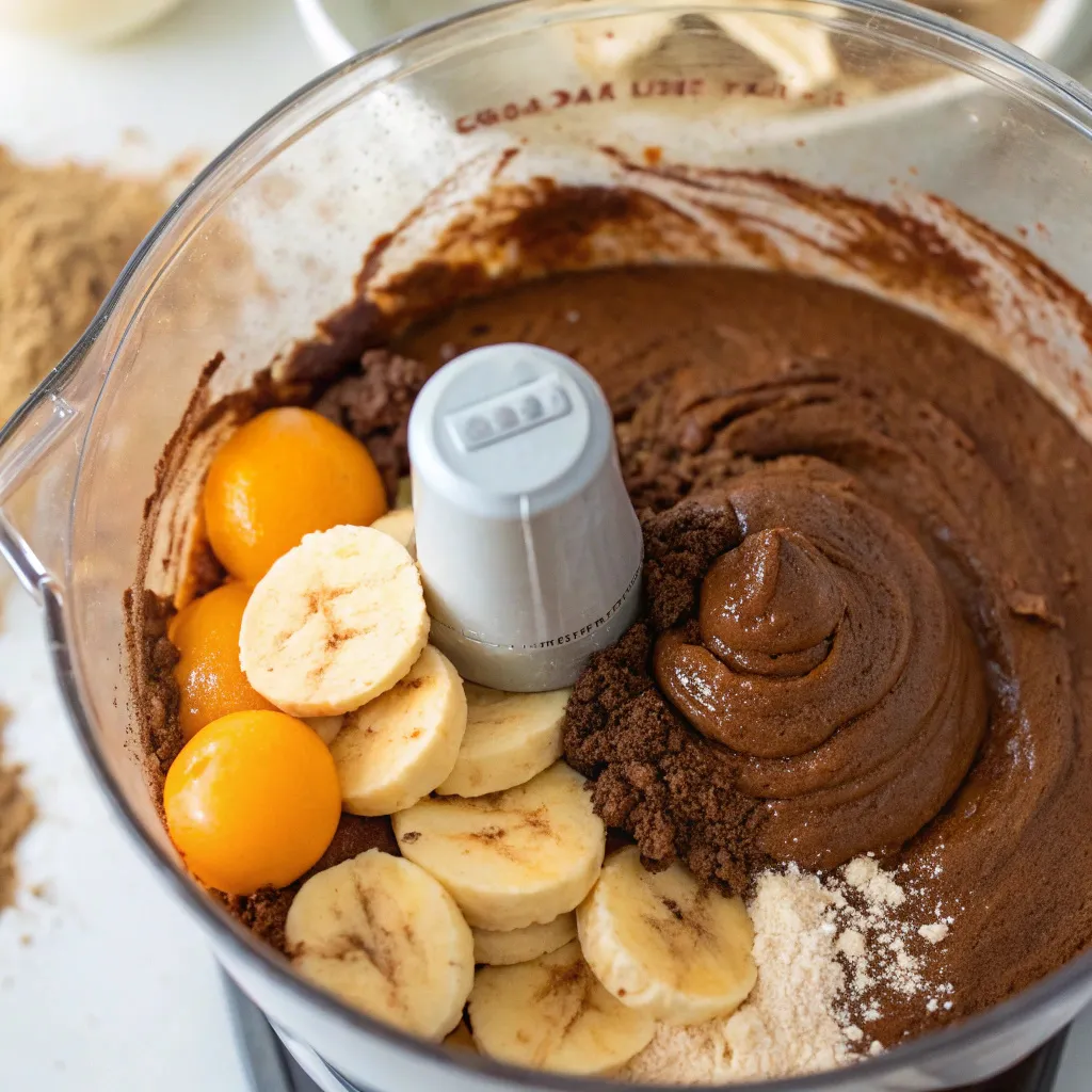 3-Ingredient Blender Chocolate Banana Cake