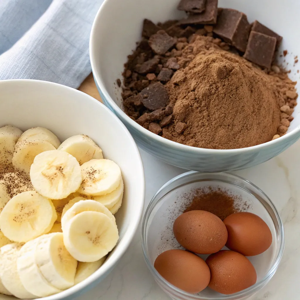 3-Ingredient Blender Chocolate Banana Cake