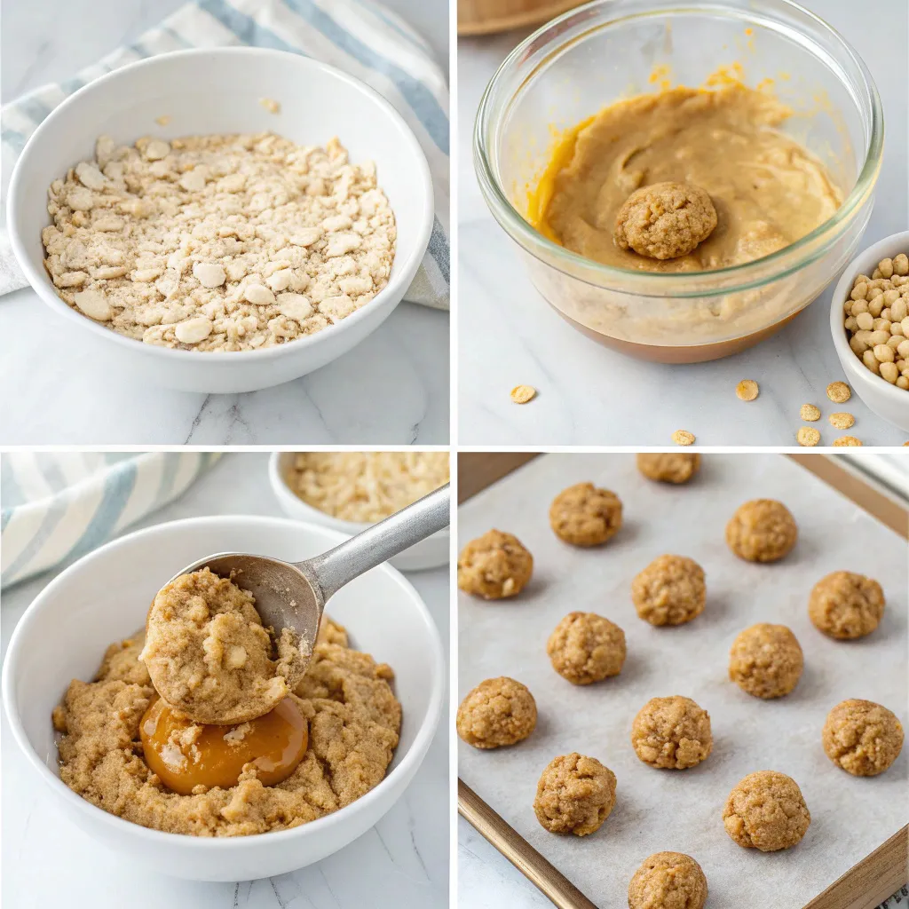 3-Ingredient Healthy Peanut Butter Oatmeal Cookies