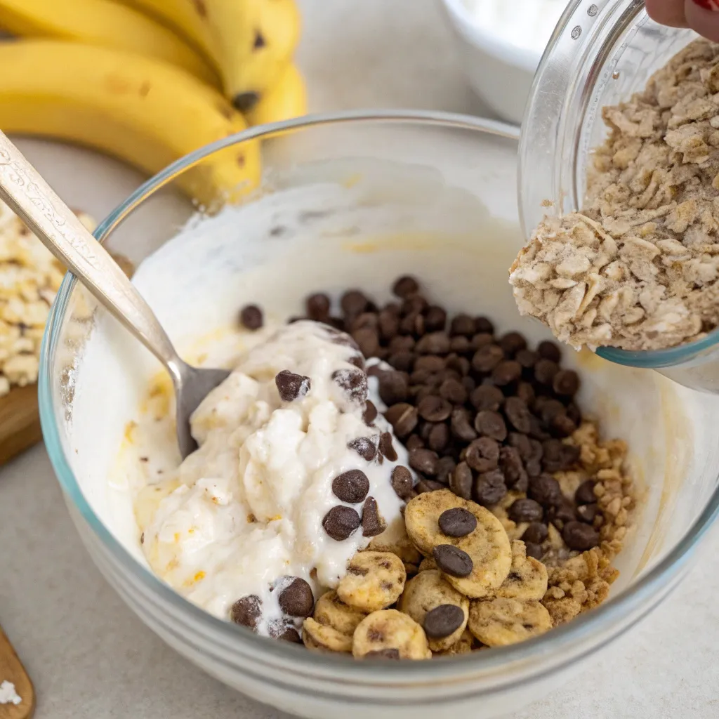 Banana Chocolate Chip Greek Yogurt Baked Oat Cups
