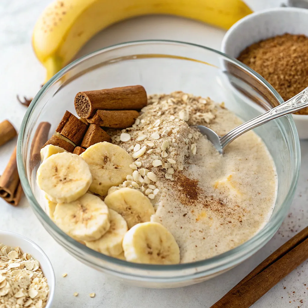 Banana Cinnamon Breakfast Oat Squares
