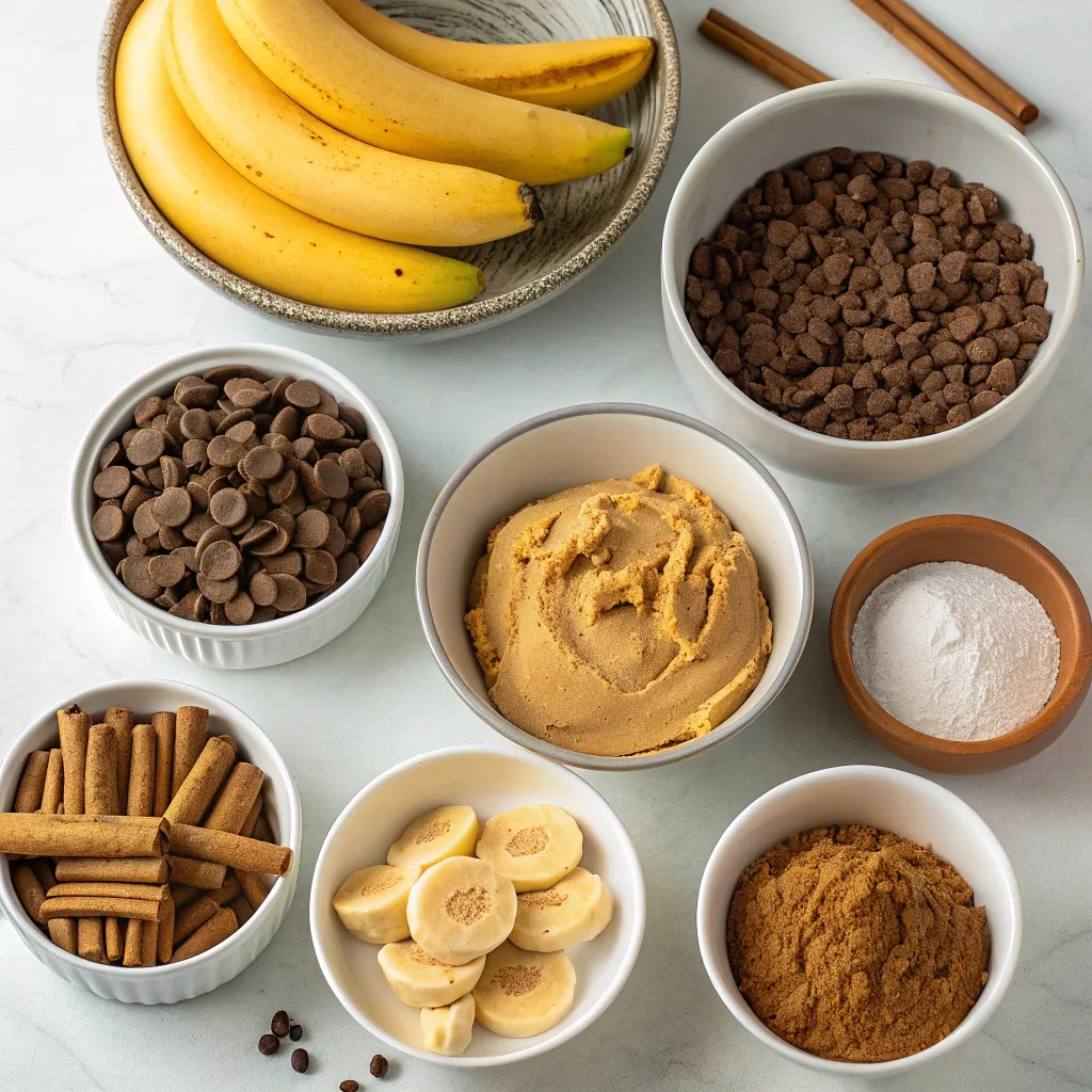 Banana Cinnamon Peanut Butter Chocolate Cookies