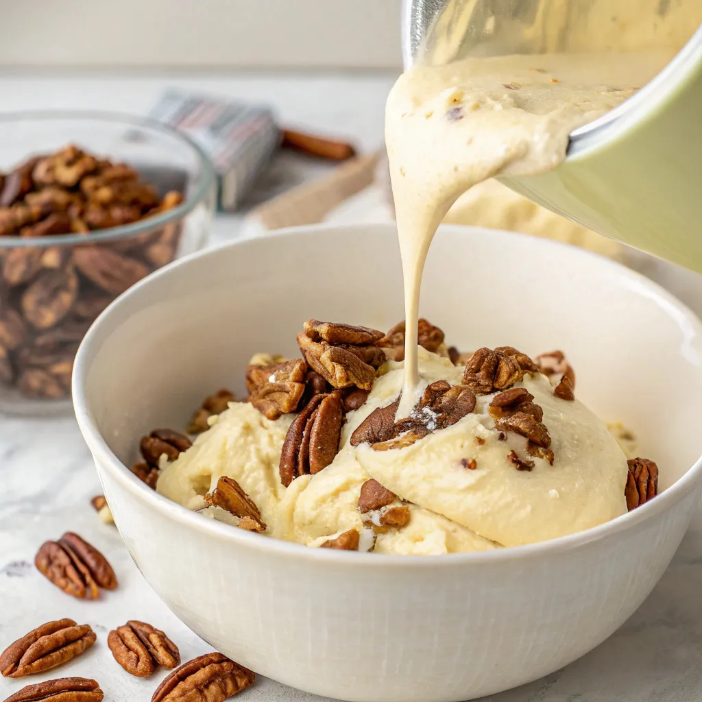 Butter Pecan Pound Cake with Glaze