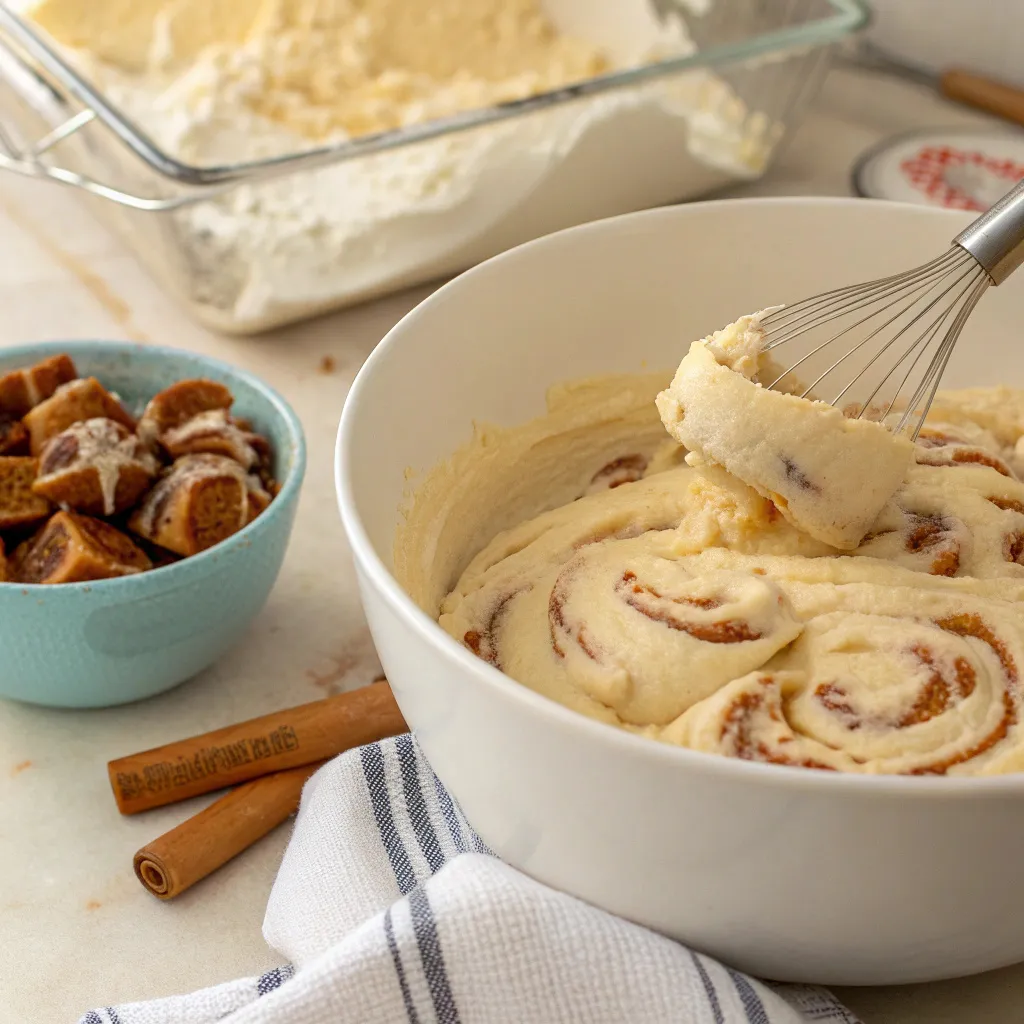 Caramel Cream Cheese Cinnamon Roll Pound Cake