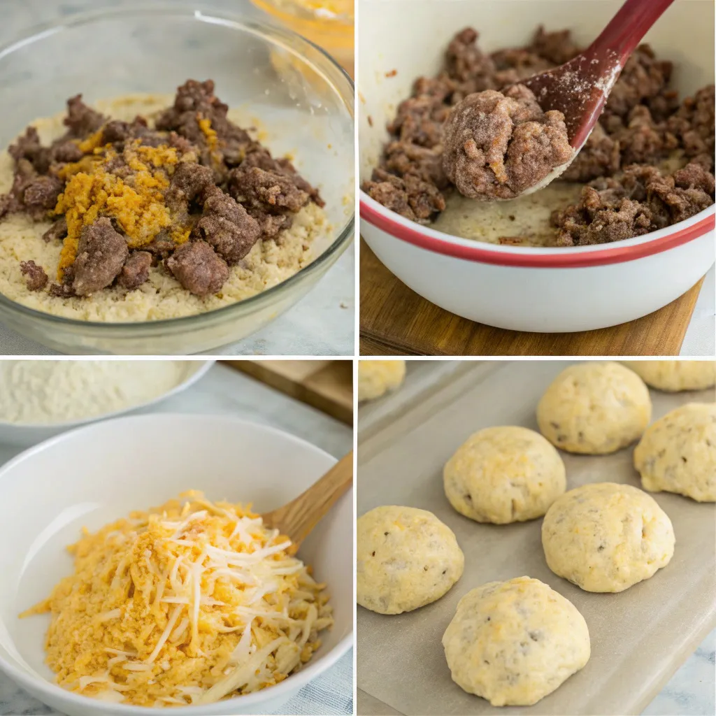 Cheesy Beef Biscuit Bombs