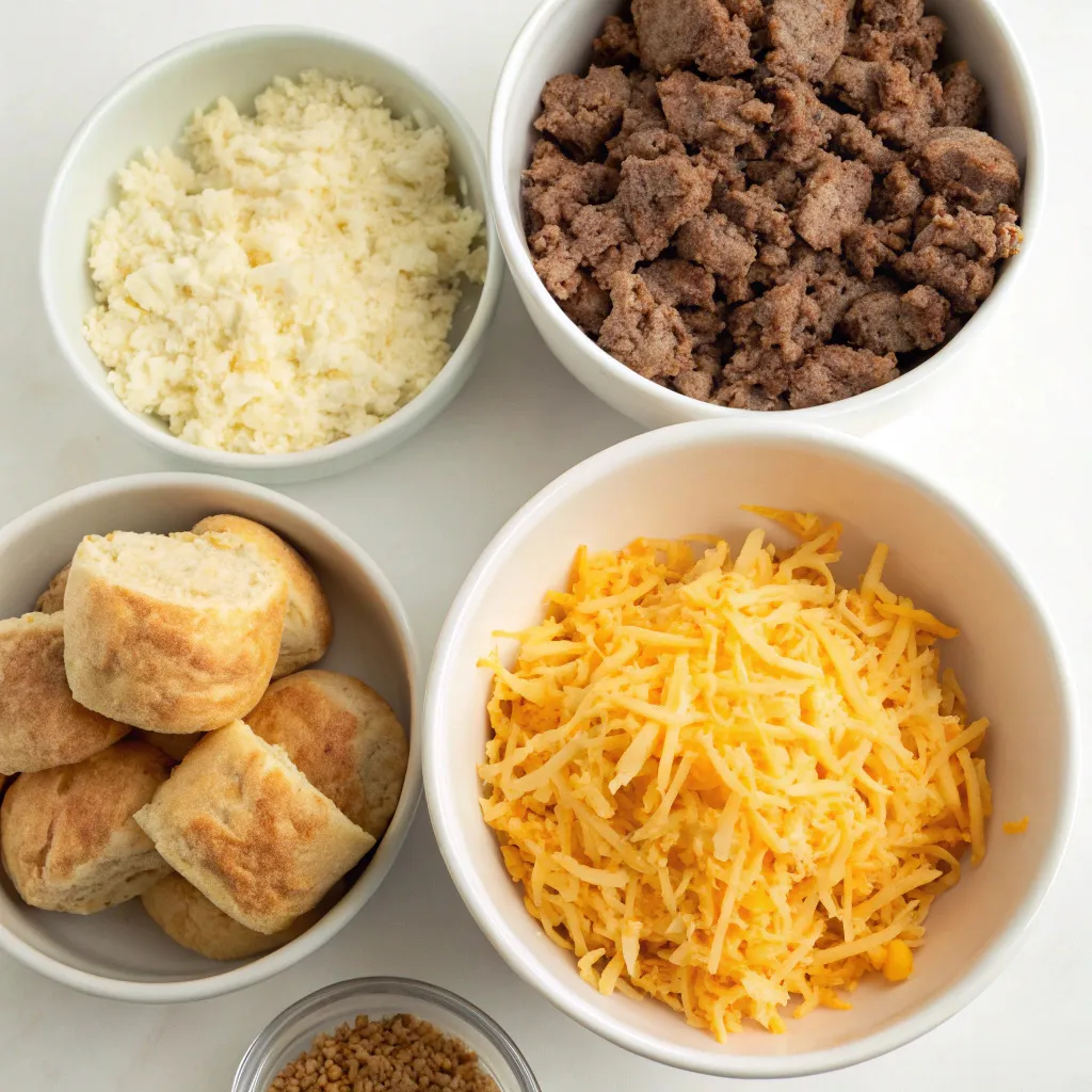 Cheesy Beef Biscuit Bombs