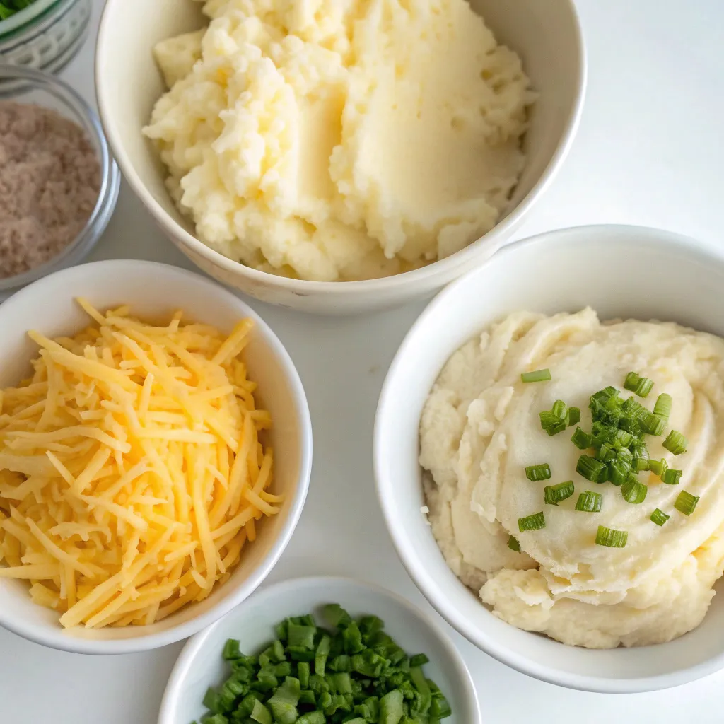 Crispy Cheesy Mashed Potato Puffs