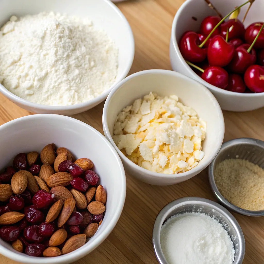 Cherry Almond Ricotta Scones