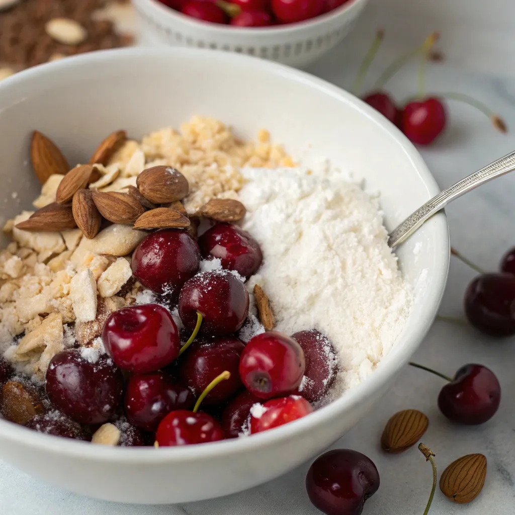 Cherry Almond Ricotta Scones