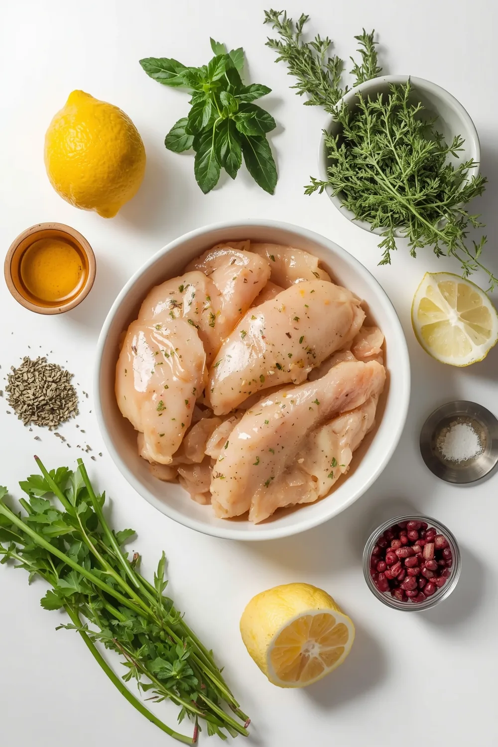 Quick 3 Ingredient Lemon Herb Chicken Skillet