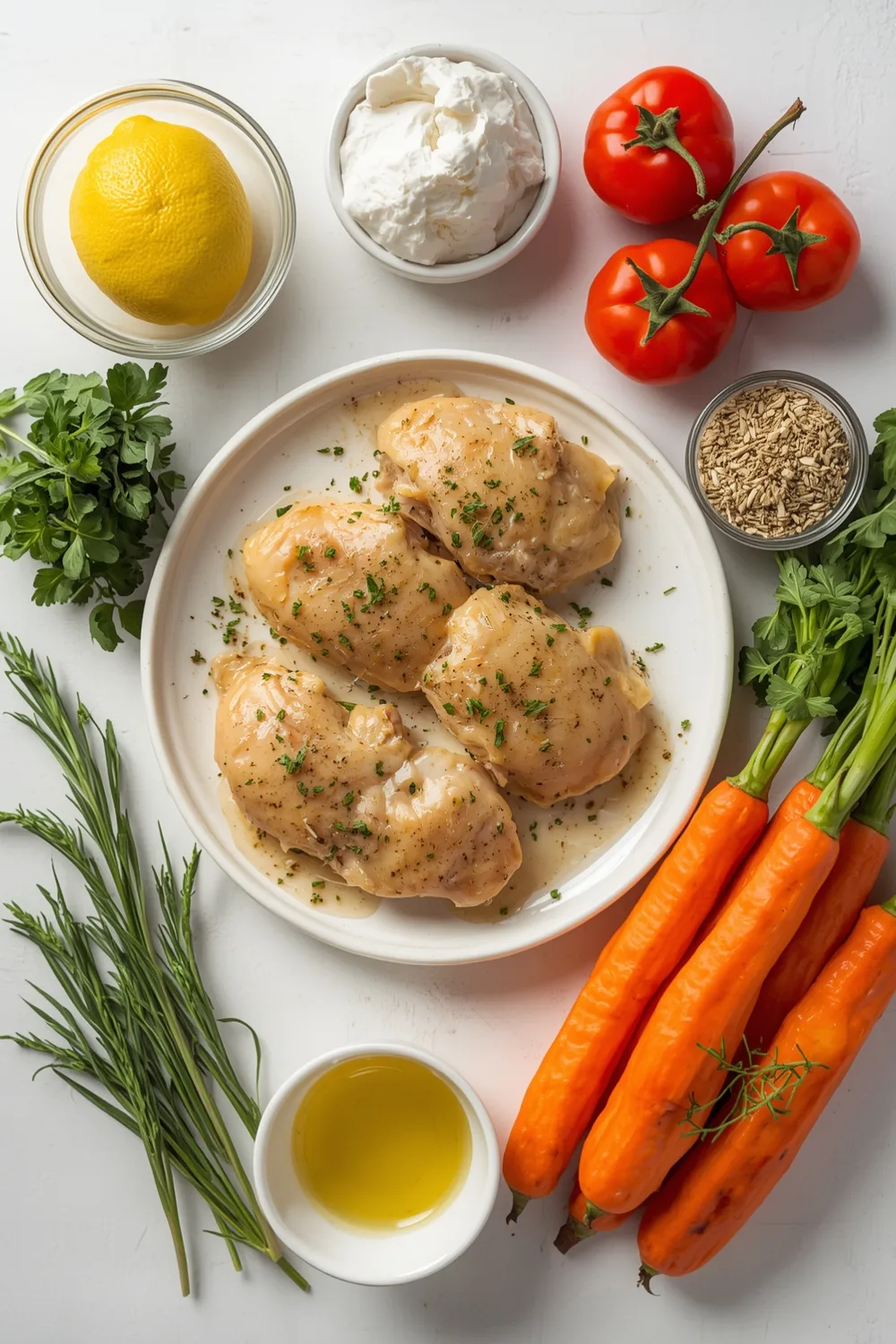 Delicious Healthy Baked Lemon Herb Chicken with Veggies (4 Servings) 1 Healthy Baked Lemon Herb Chicken with Veggies