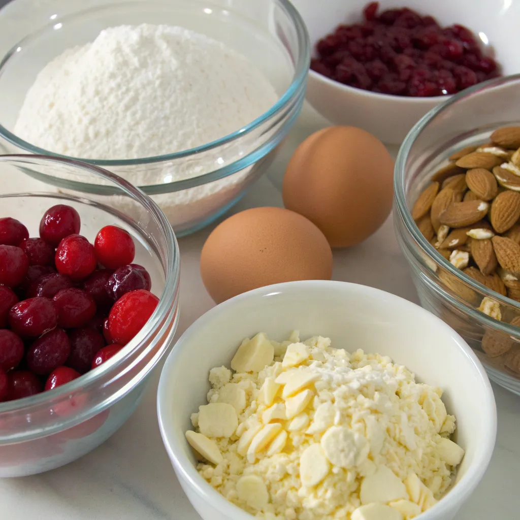 Cranberry Almond Ricotta Breakfast Loaf