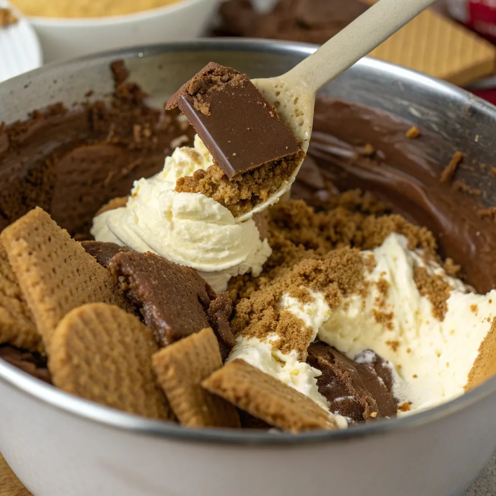 Creamy Chocolate Marie Biscuit Refrigerator Bars