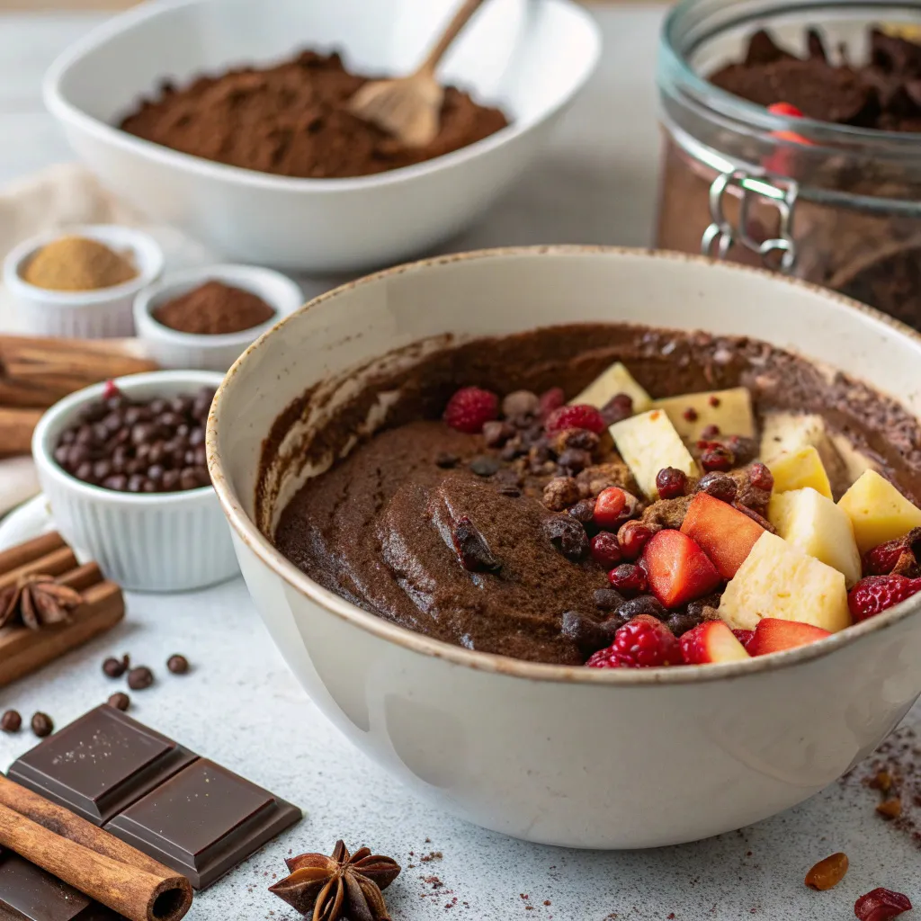 Deep Chocolate Cocoa & Spiced Mixed Fruit Celebration Cake – Rich, Luxurious & Unforgettably Festive (Perfect for Special Occasions!) 8 Deep Chocolate Cocoa & Spiced Mixed Fruit Celebration Cake