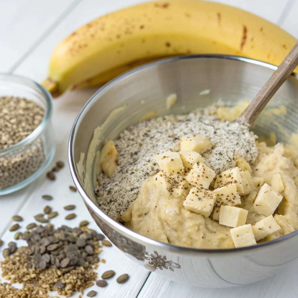 Fluffy Banana Chia Squares