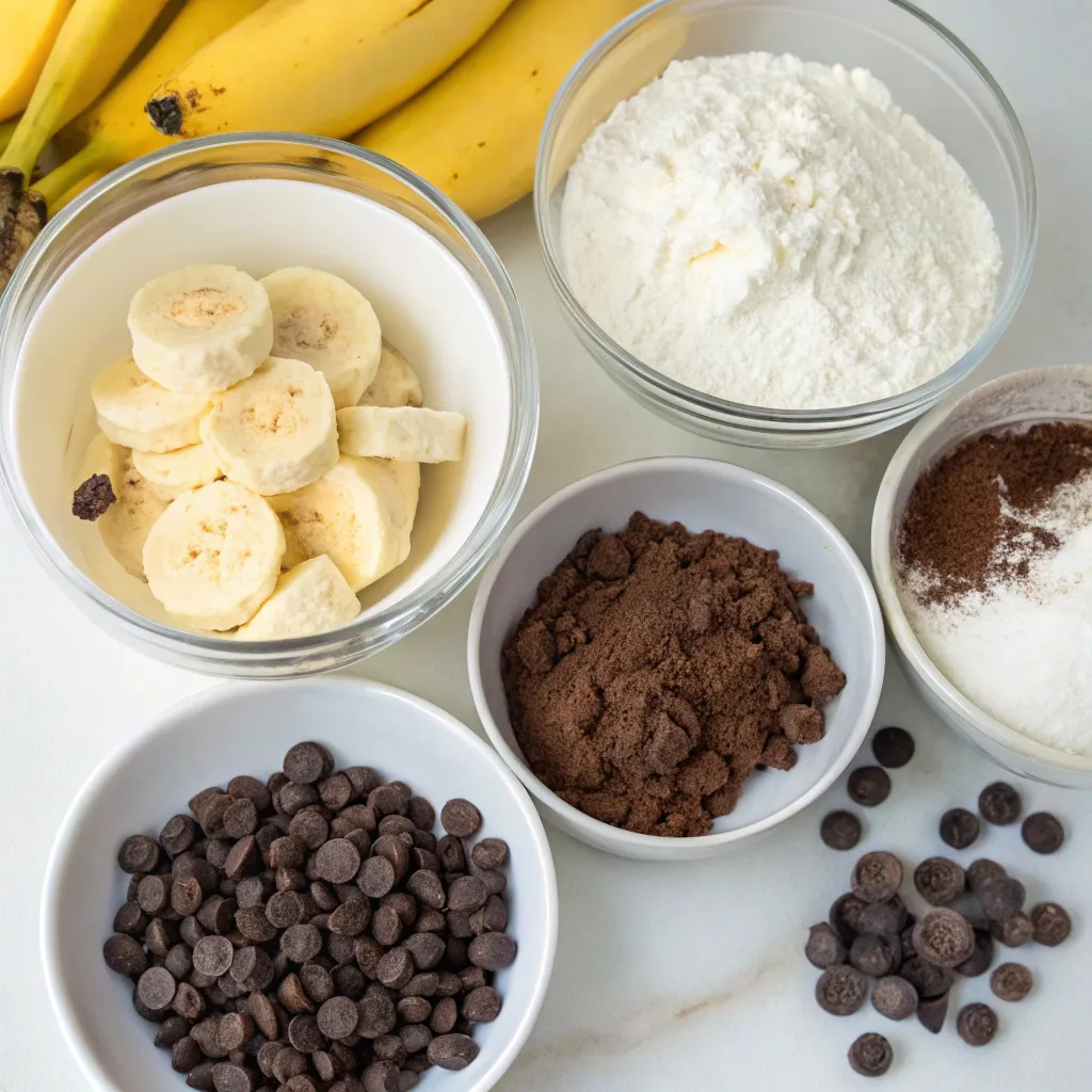 Greek Yogurt Chocolate Banana Brownie Bites with Crackled Tops