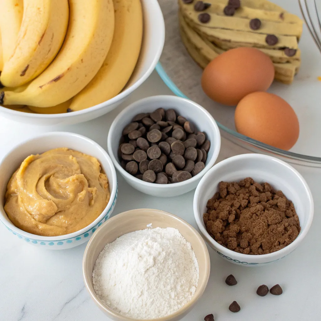 9-Step Healthy Peanut Butter Banana Pancake Bake with Chocolate Chips – Fluffy, Cozy & Meal-Prep Friendly 7 Banana Pancake Bake with Chocolate Chips