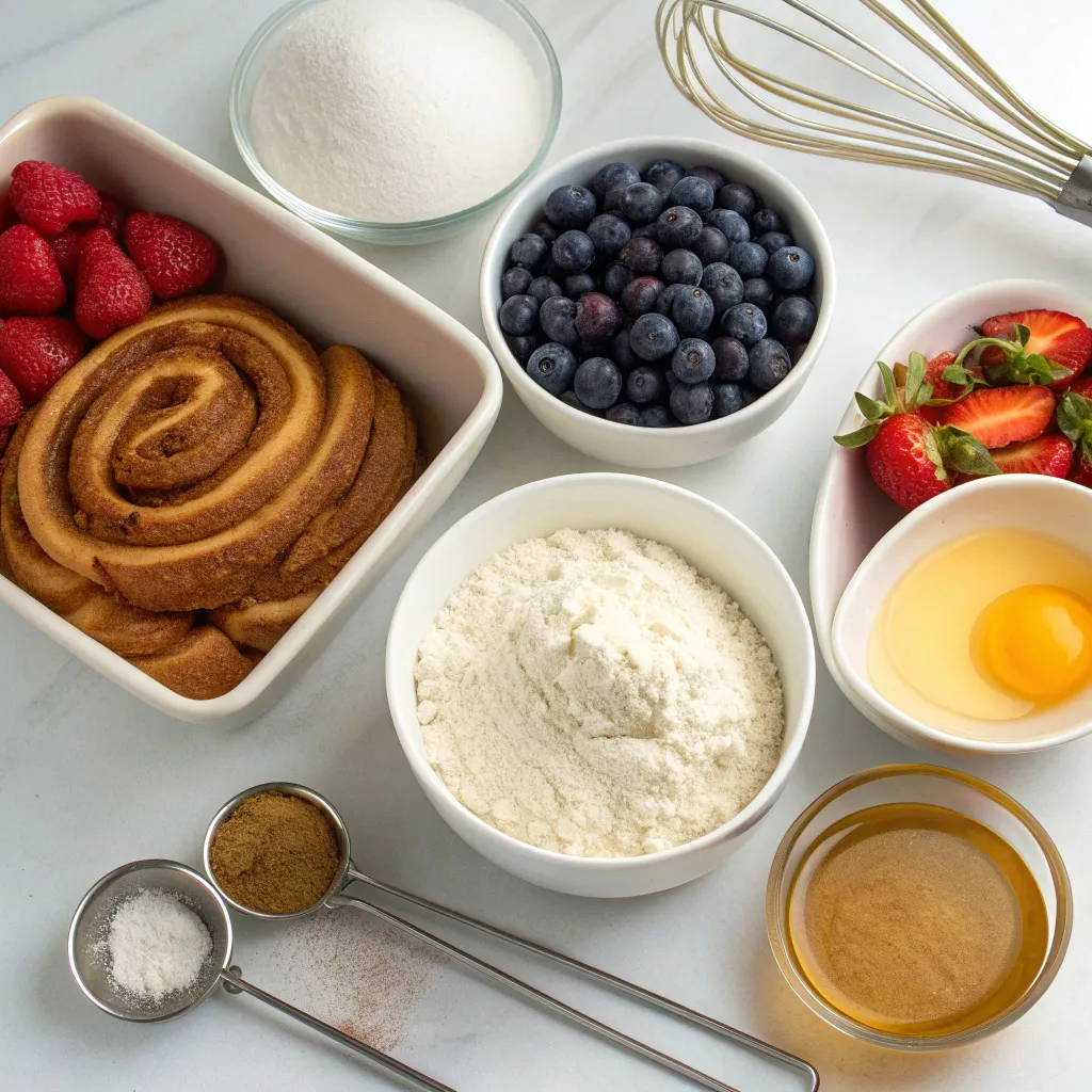Cinnamon Roll Vanilla Donut Cake
