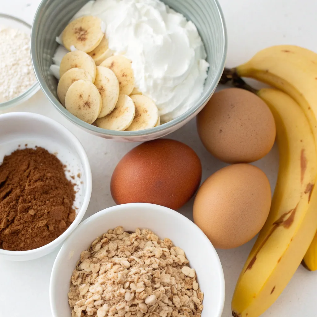 High Protein Banana Cinnamon Greek Yogurt Breakfast Loaf Slices 7 Banana Cinnamon Greek Yogurt Breakfast Loaf