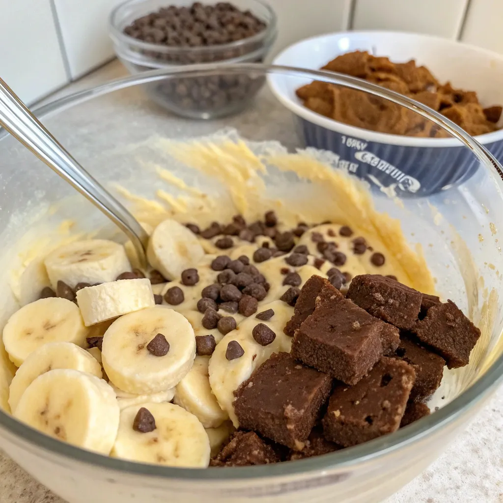 8-Step High Protein Greek Yogurt Banana Brownies with Chocolate Chip Layers – Fudgy, Moist & Guilt-Free 8 Greek Yogurt Banana Brownies with Chocolate Chip Layers