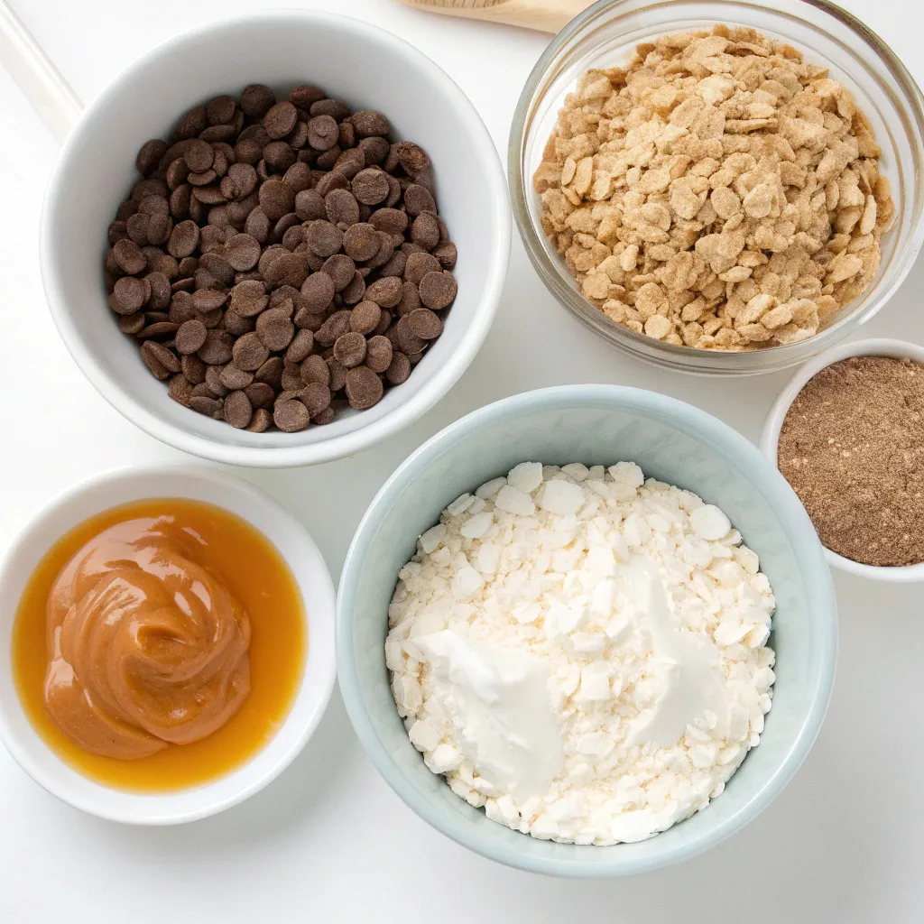 No-Bake Greek Yogurt Peanut Butter Chocolate Oat Crunch Bars