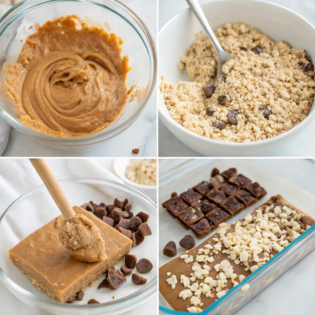 No-Bake Greek Yogurt Peanut Butter Chocolate Oat Crunch Bars