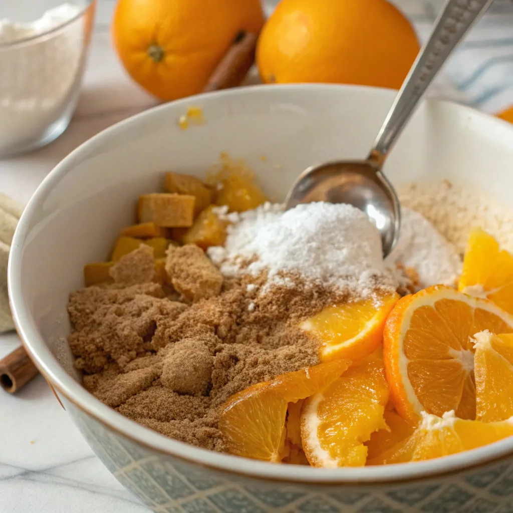 Overnight Orange Roll Casserole