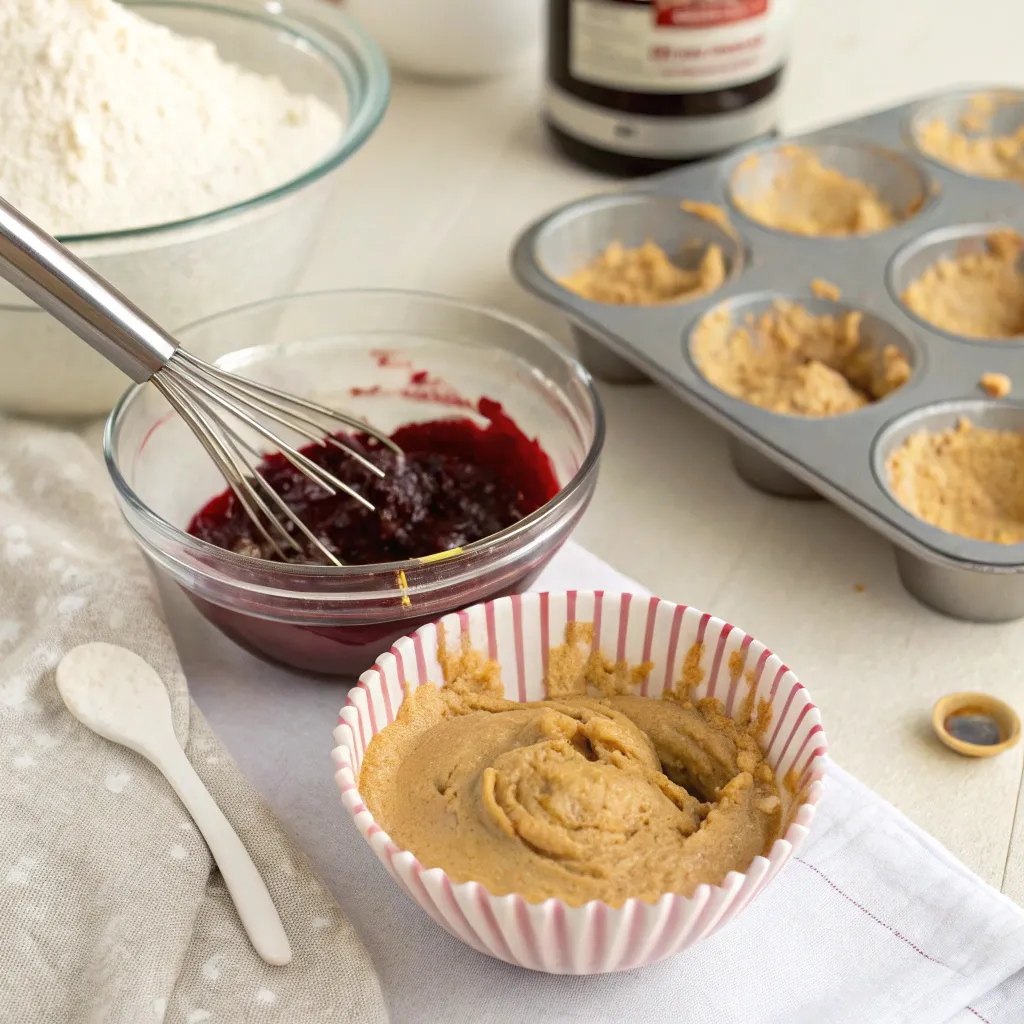 Peanut Butter and Jelly Cupcakes