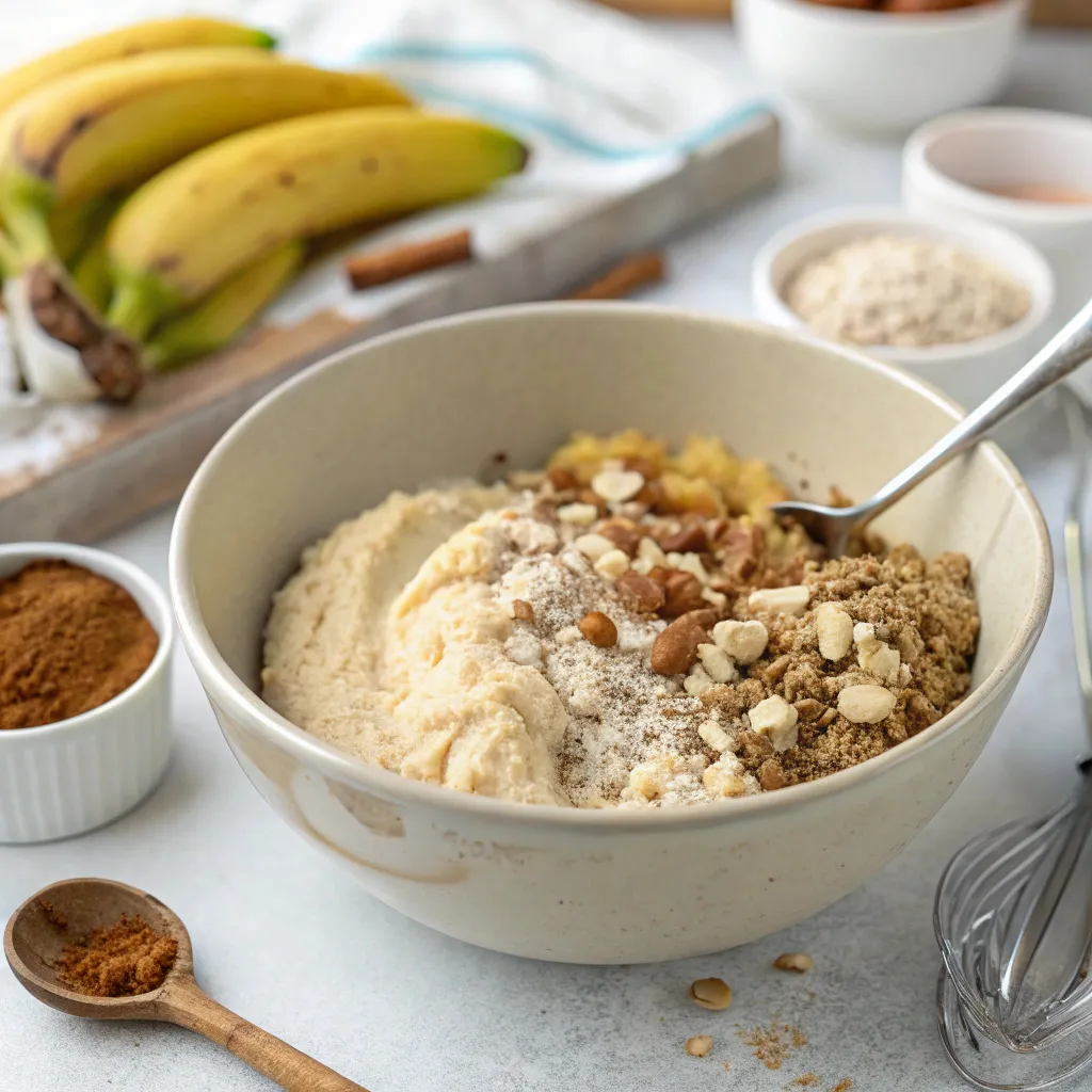 Cinnamon Banana Oat and Almond Flour Breakfast Cake