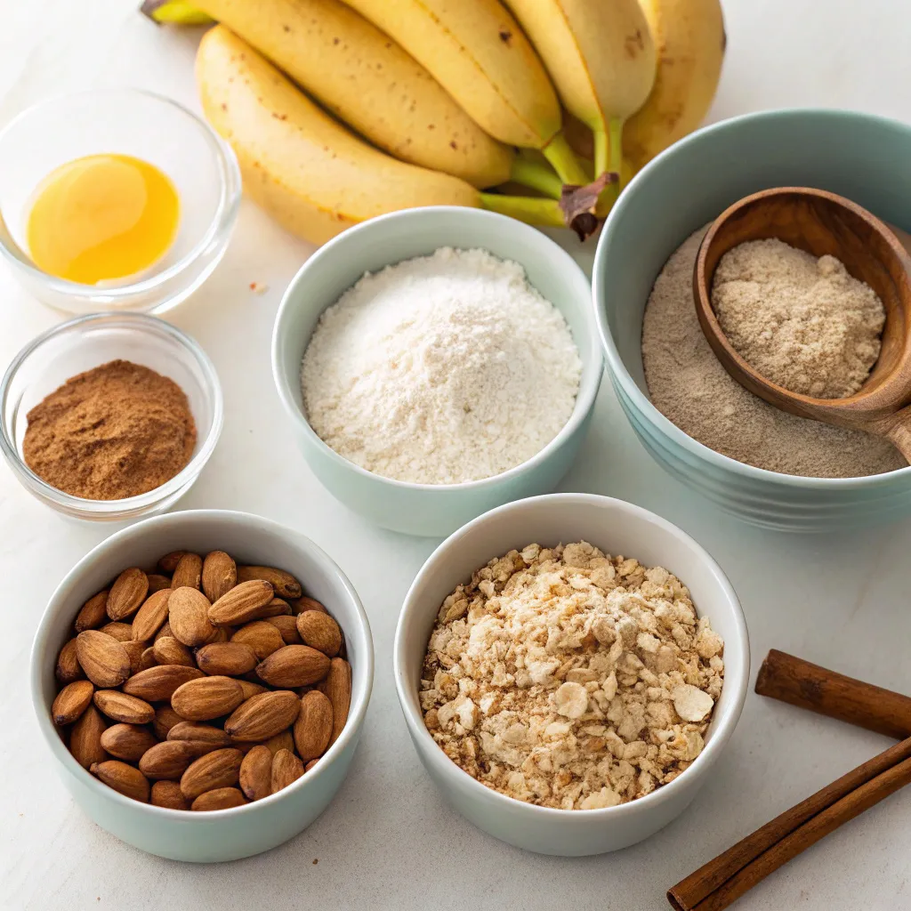 Cinnamon Banana Oat and Almond Flour Breakfast Cake