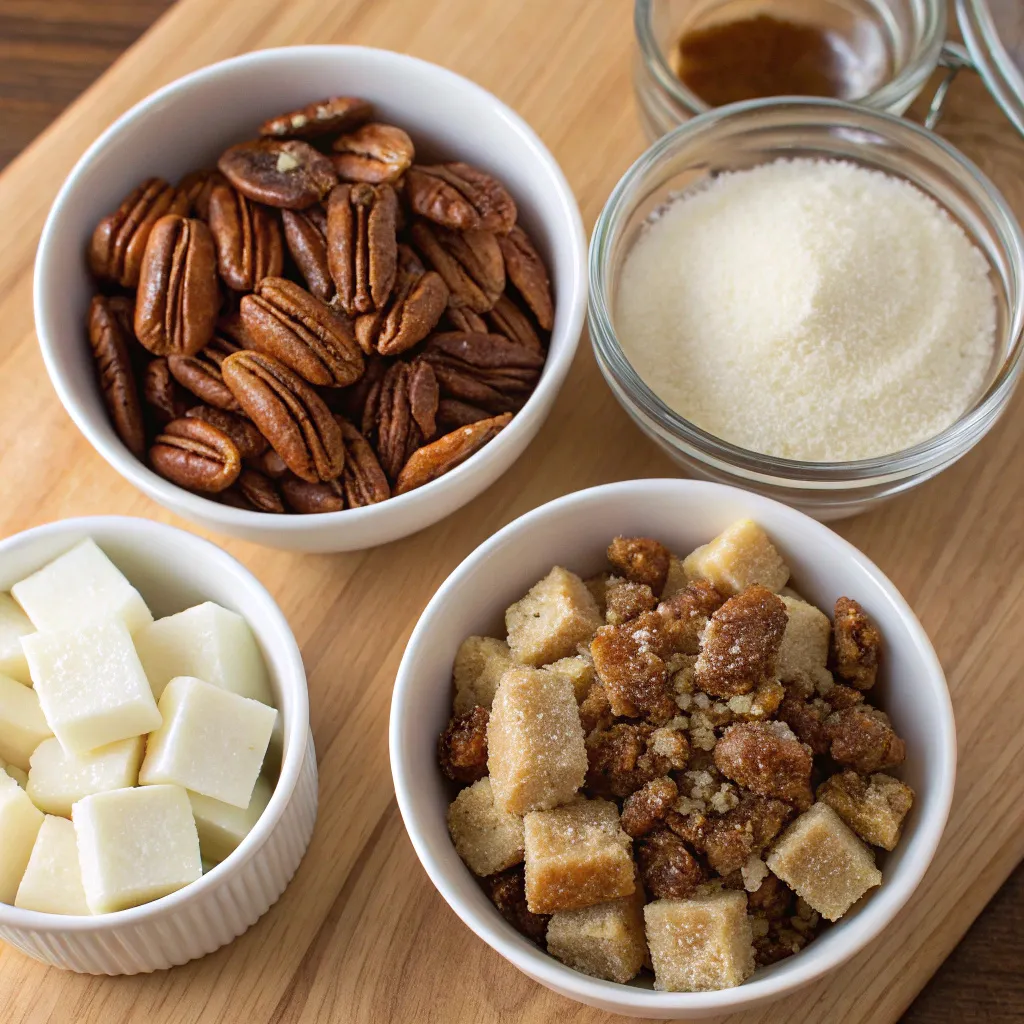 Southern Pecan Praline Bread Pudding