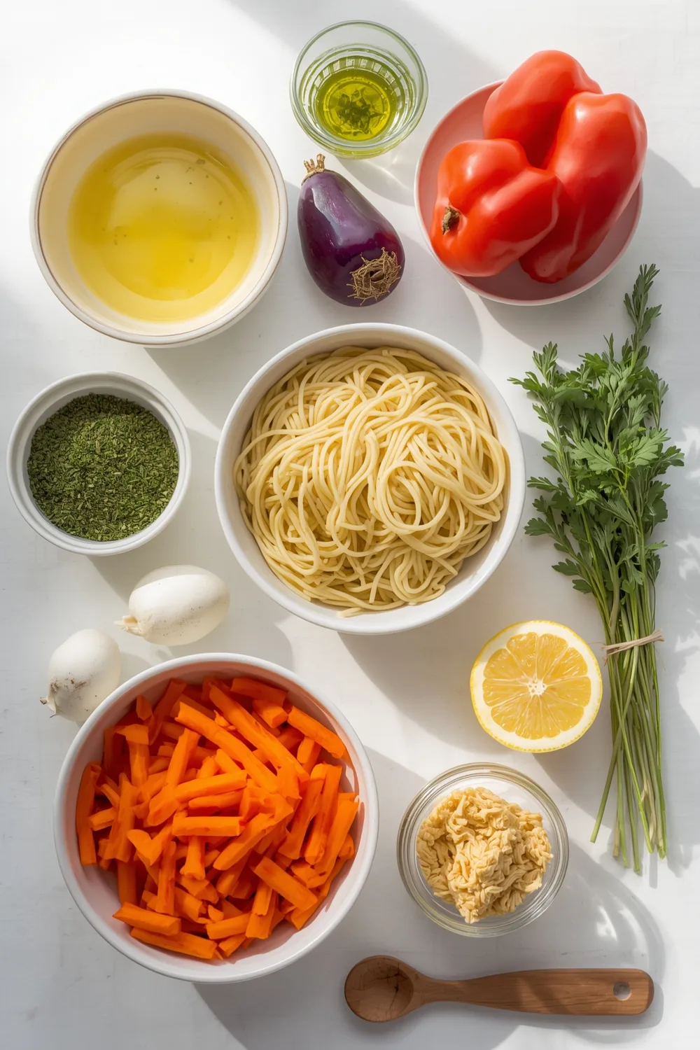 Easy Spring Vegetable Pasta with Lemon Herb Sauce