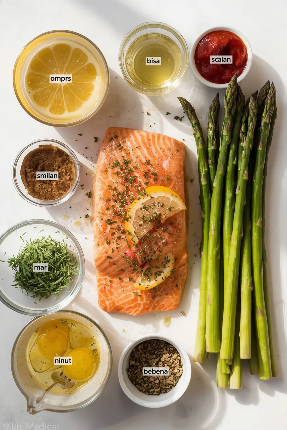 Quick 20 Minute Lemon Herb Salmon with Asparagus