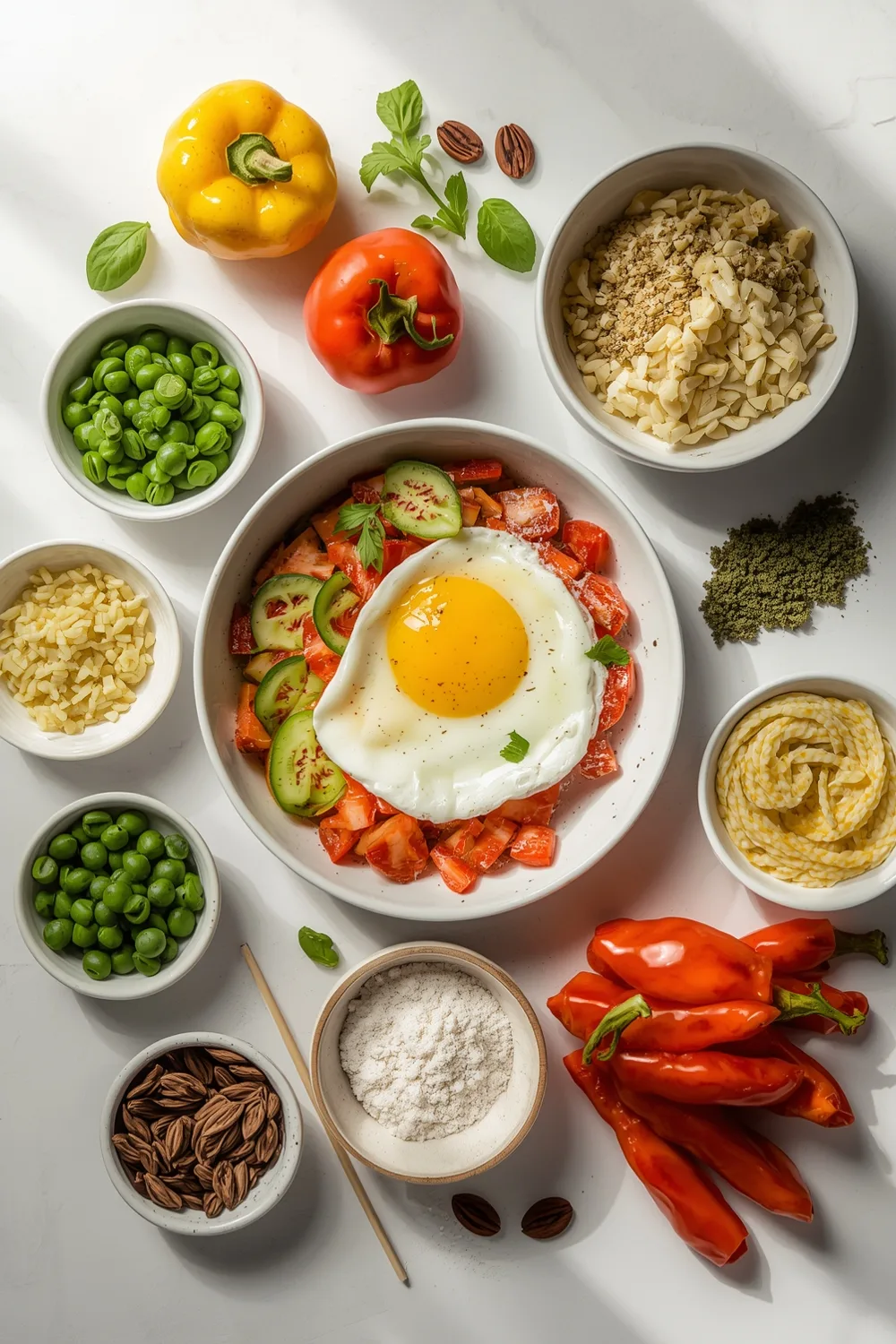 Easy Balanced Egg White Veggie Breakfast Bowl