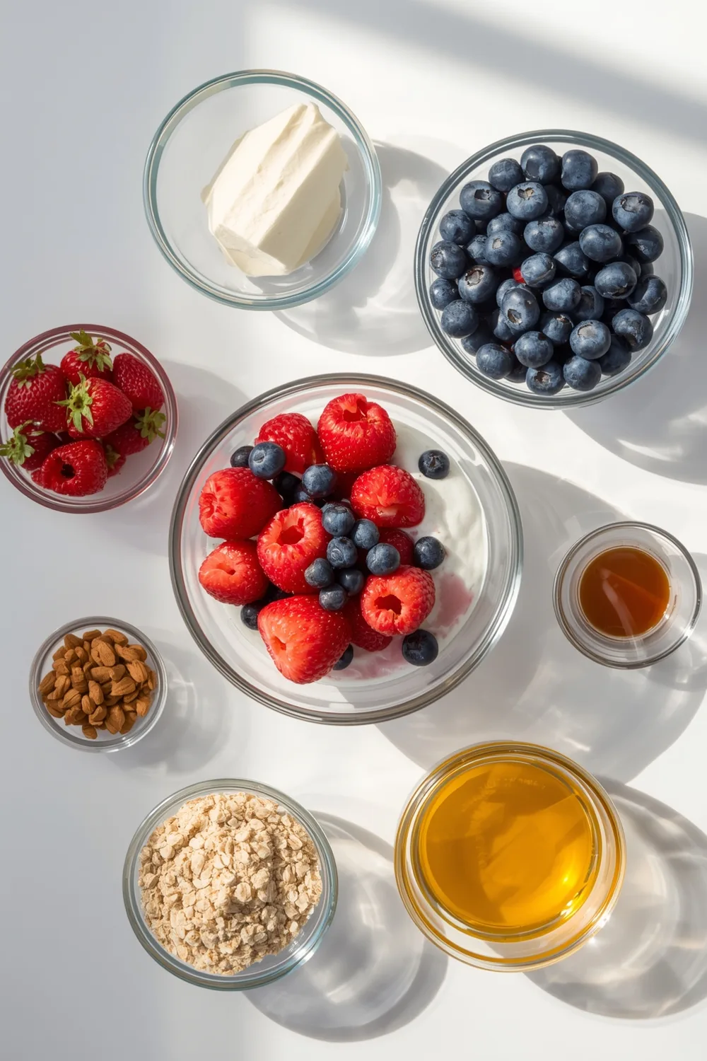 Easy Greek Yogurt Overnight Oats with Berries